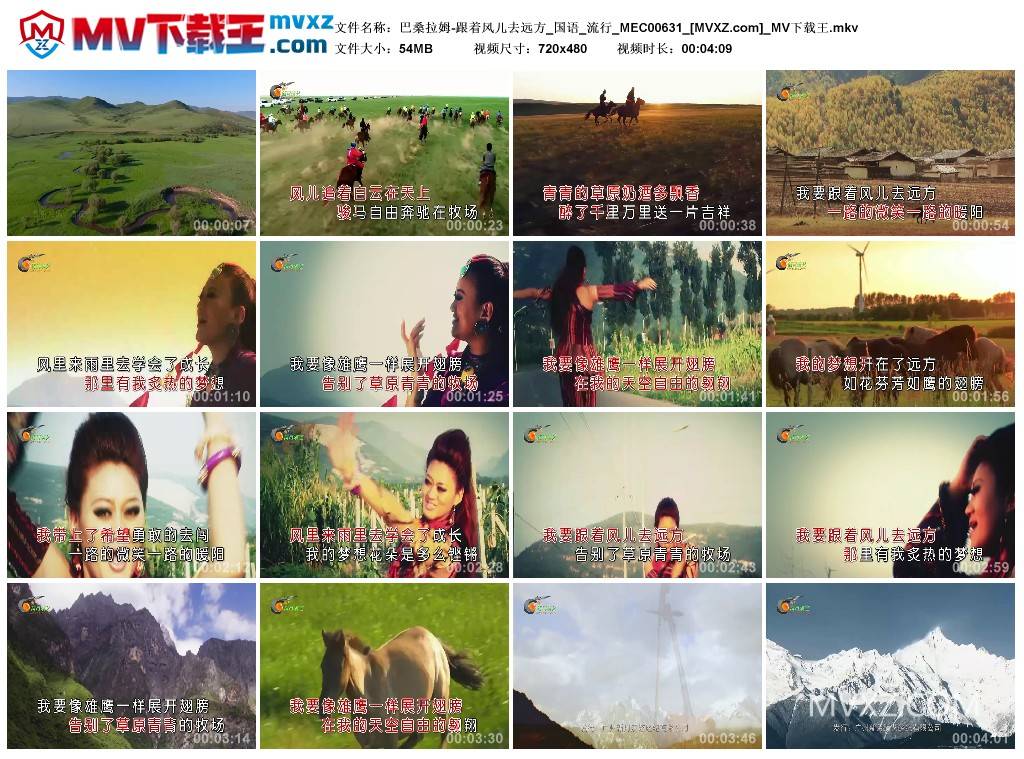 巴桑拉姆-跟着风儿去远方_国语_流行_MEC00631
